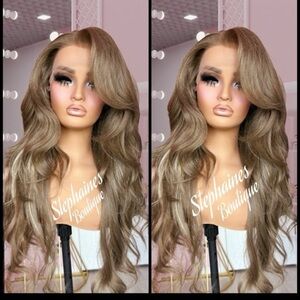 Human Hair Blended Lace Front Wig